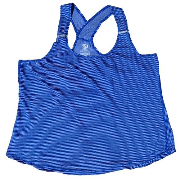 Athletic Works Women Tank Top Size XL 16-18 Royal Blue Exercise Shirt Racerback - Picture 5 of 6